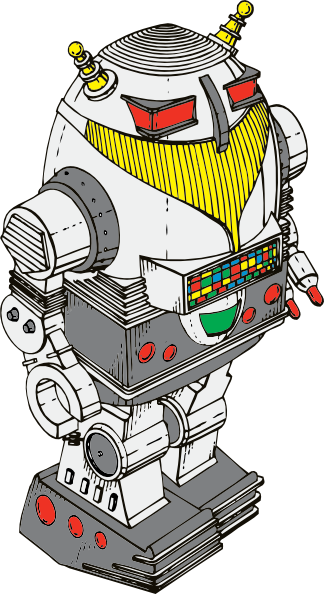 Robot Clip Art (324x594)