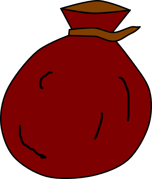 Brown Bag Clipart - Coin Bag Clip Art (504x592)