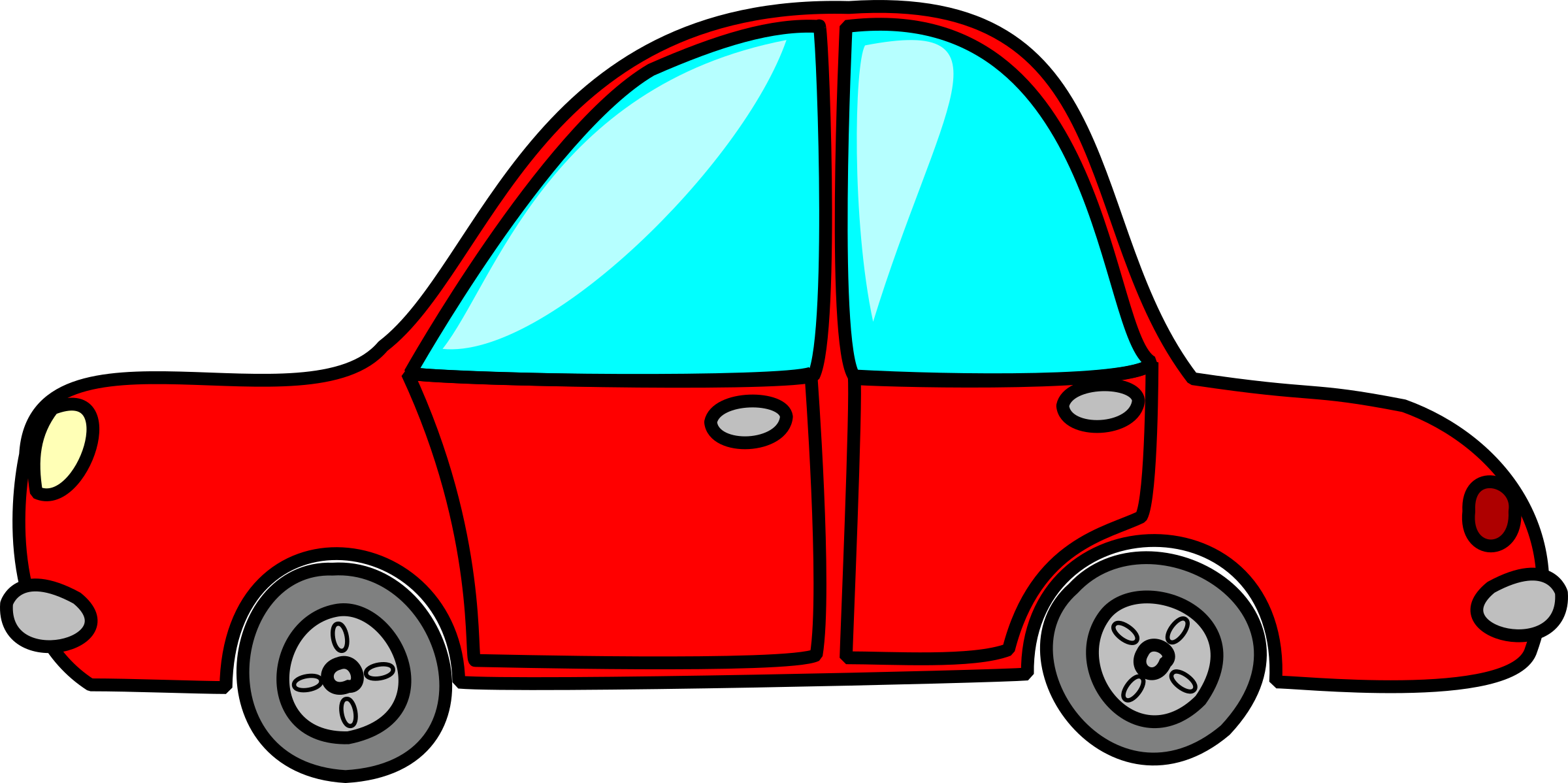 Toy Clipart Big Car - Non Living Things Clipart (2400x1198)
