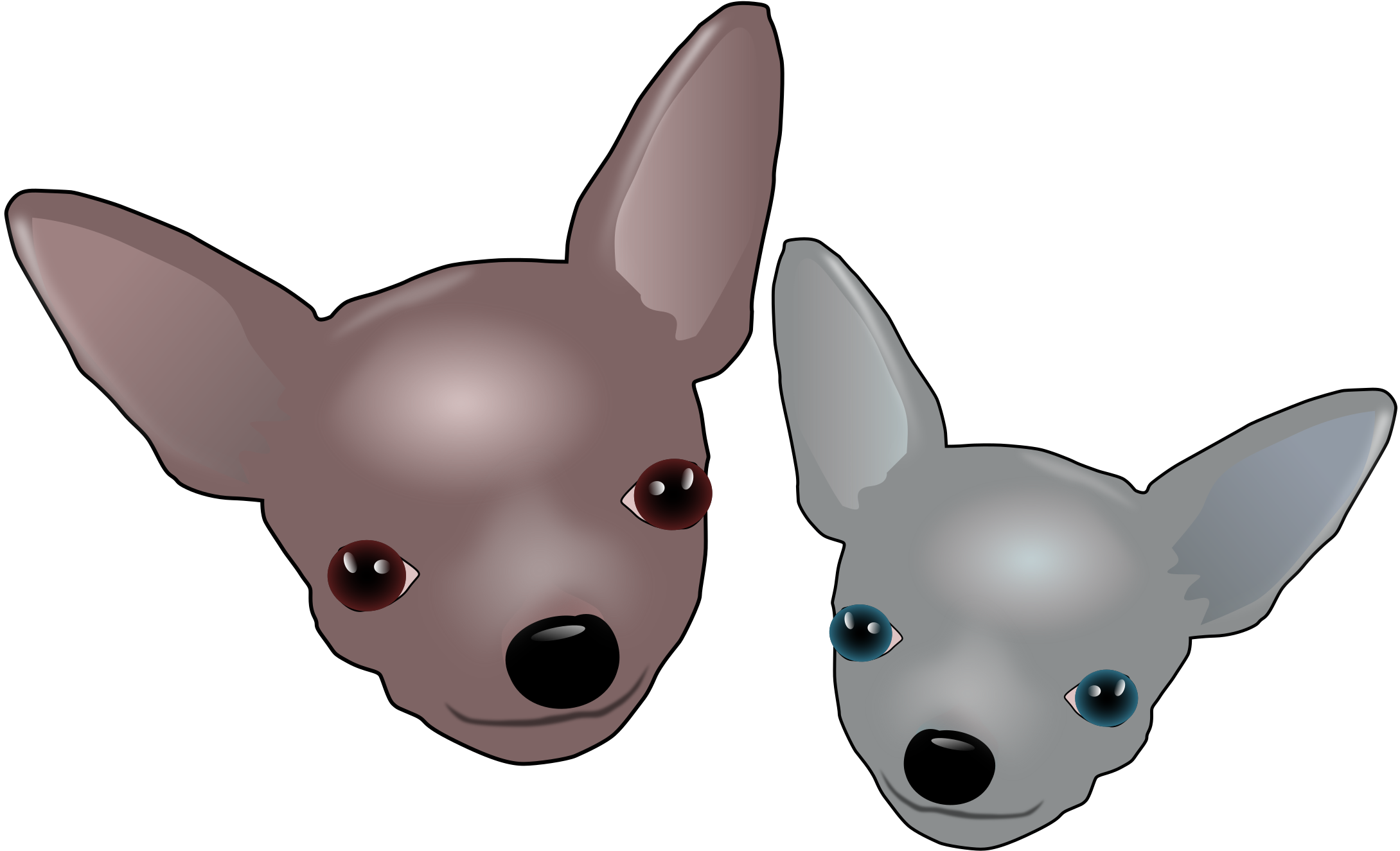 Medium Image - Chihuahua Clip Art (2400x1500)