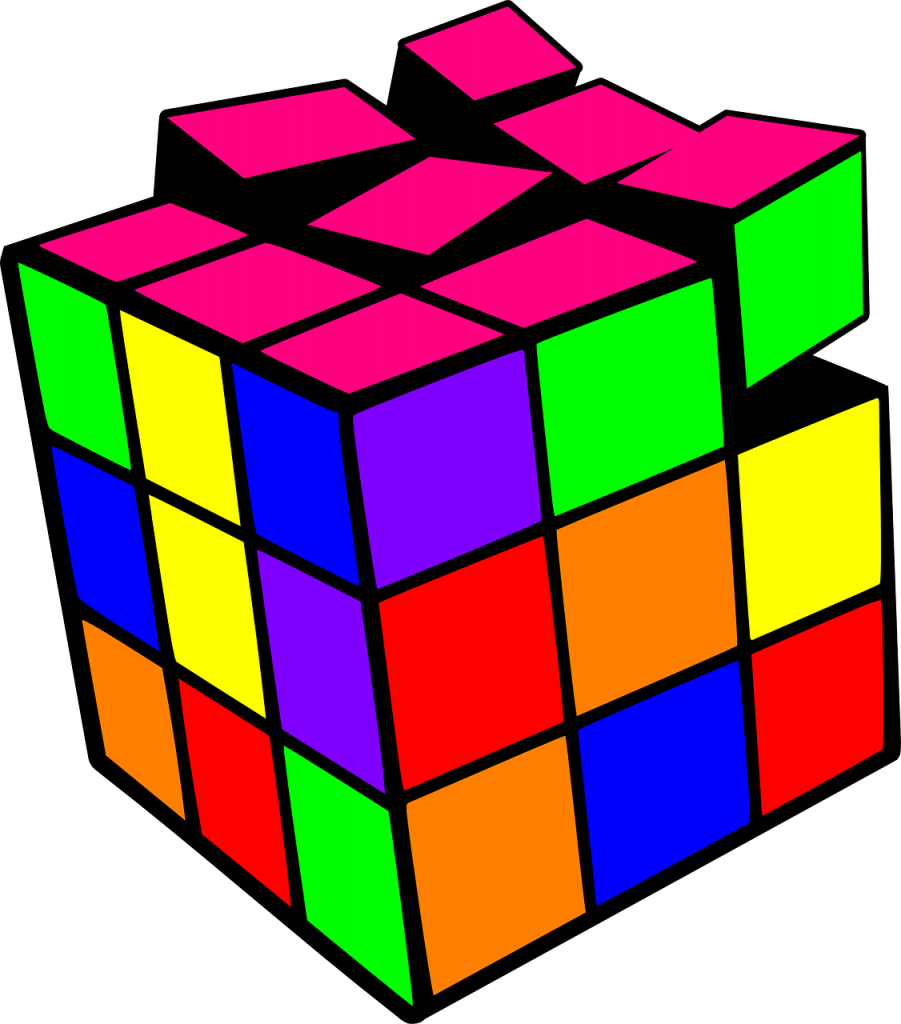 Toy Clipart Rubik's Cube - Rubik Vector (901x1024)