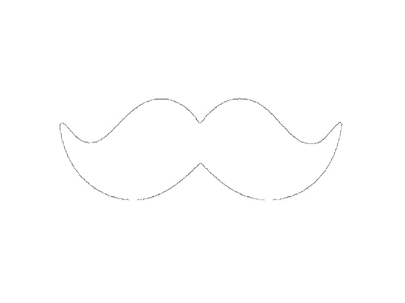 Free Mustache Clipart Download Clip Art - Molde De Mostacho (800x600)