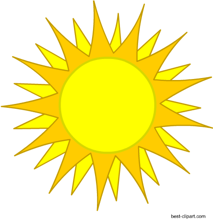 Hot Sun Free Clip Art Image - Thank You Sun Animation (450x450)