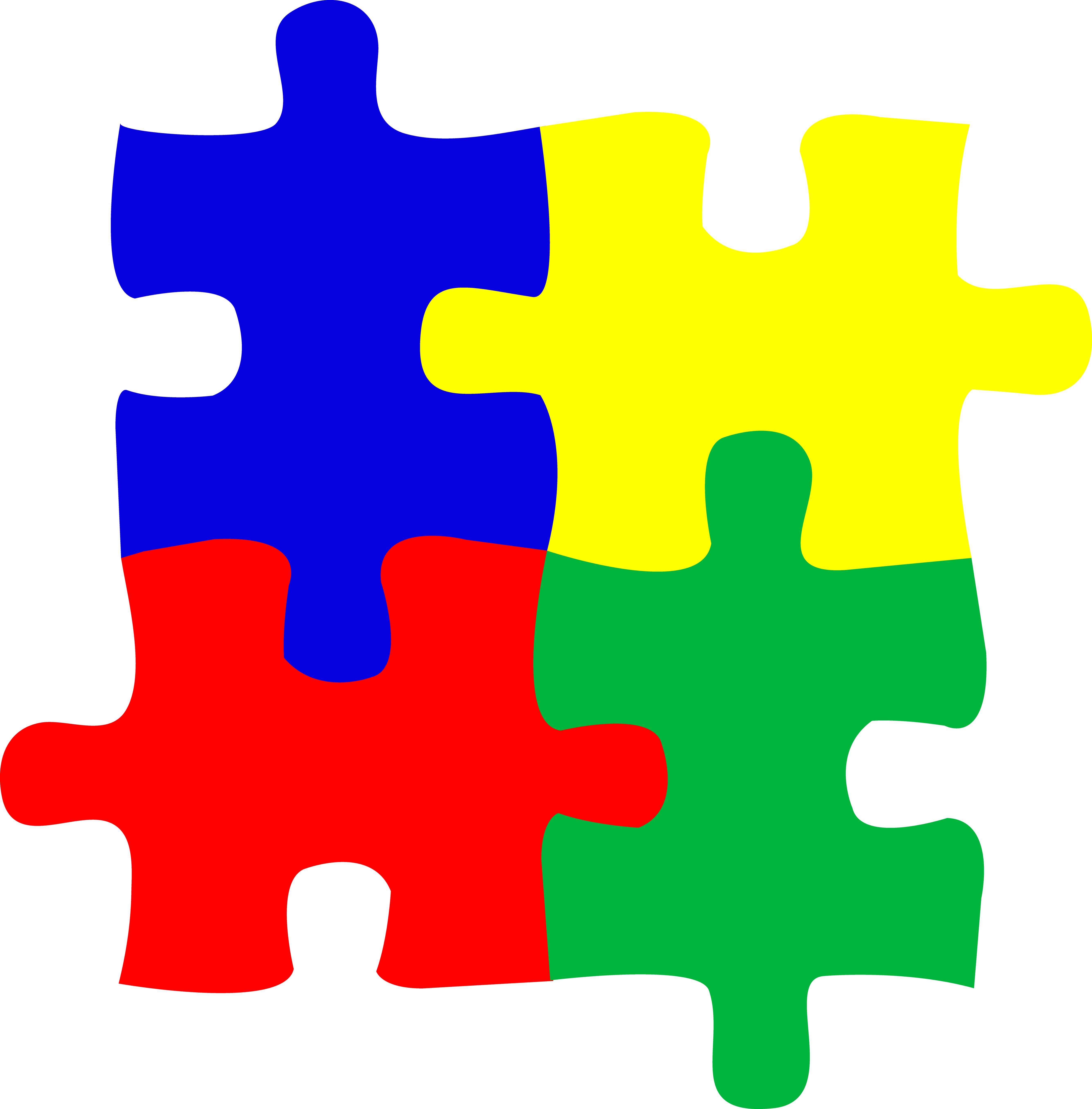Cute Jigsaw Puzzle Piece Clip Art Medium Size - Puzzle Pieces Clip Art (5336x5418)