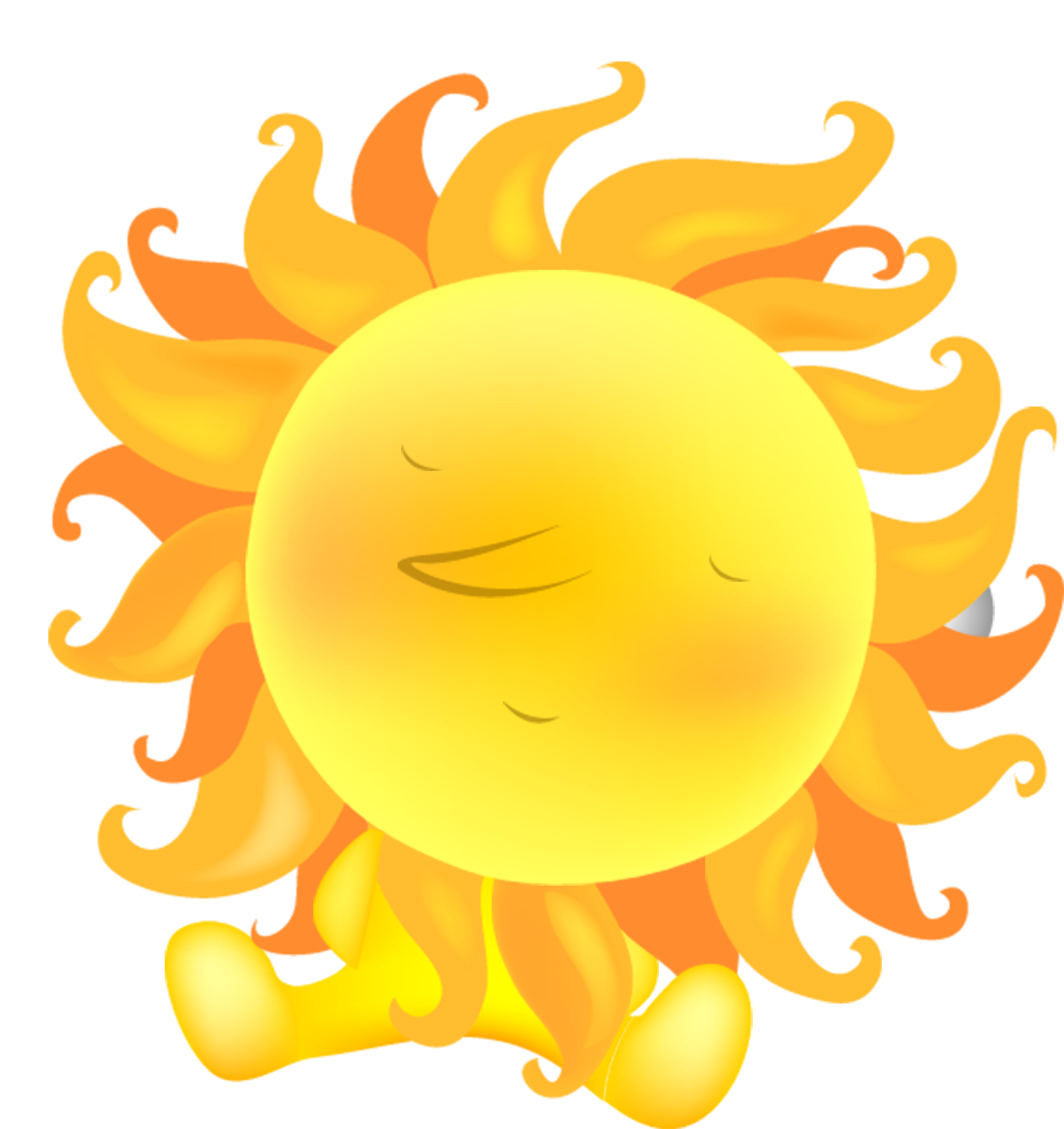 Cartoon Cute Summer Hot Sun - Cartoon Cute Summer Hot Sun (2093x2222)