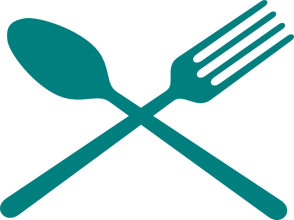 Spoon And Fork Crossed Png (600x448)