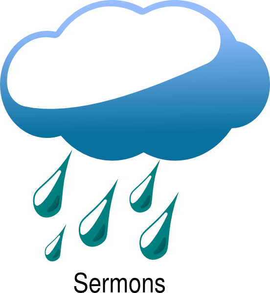 Rain Cloud Sermons Clip Art - Rain Cartoon (552x599)