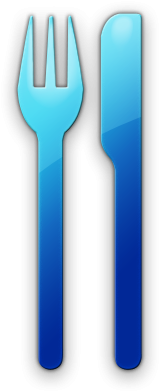 Inspirational Fork Clip Art Knife And Fork Clipart - Blue Knife And Fork (420x420)