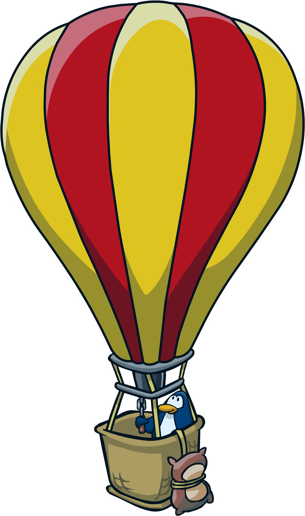 Air Balloon Images - Hot Air Balloon Penguin (1100x1720)
