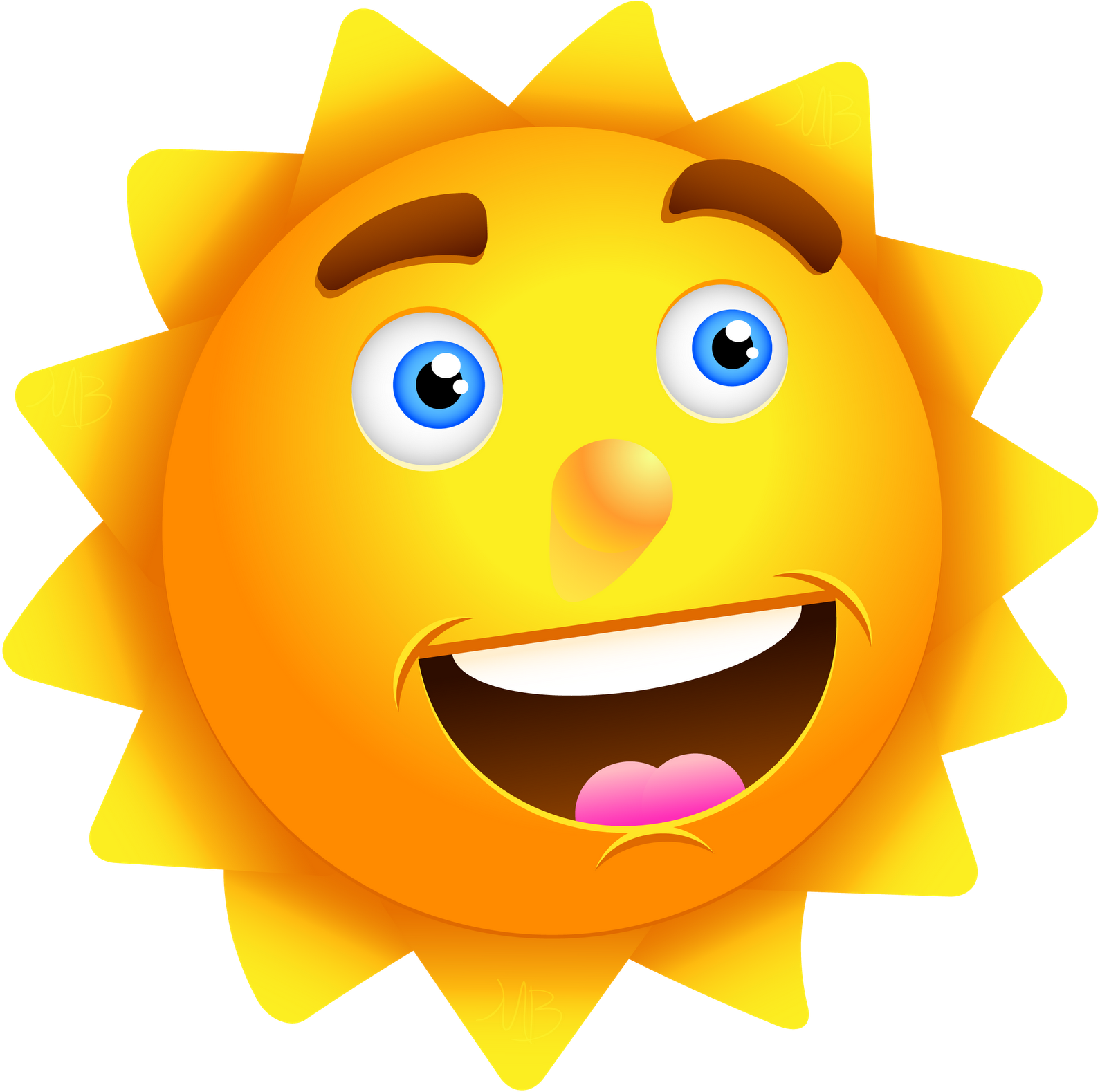 Fun Day In The Sun - Cartoon Png (1600x1582)