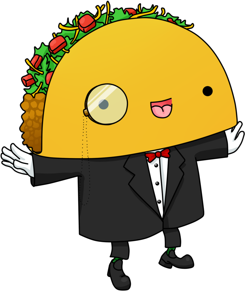 Cartoon Taco Taco Clipart Cute Pencil And Inlor Taco - Majestic Taco (1024x1024)