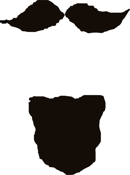 Goatee Clip Art - Goatee Clipart (444x595)