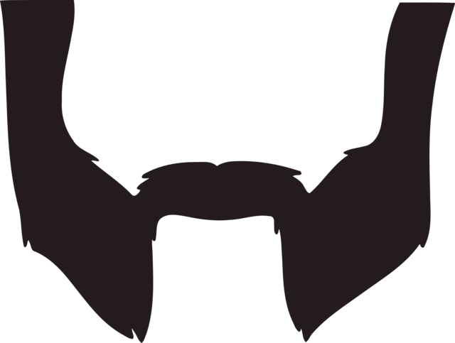 A Stash Of Muttonstache - Mutton Chops Beard Png (640x483)