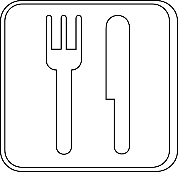 Knife Fork Transparent Clip Art At Clipart Library - Wrench Outline Clipart (600x578)