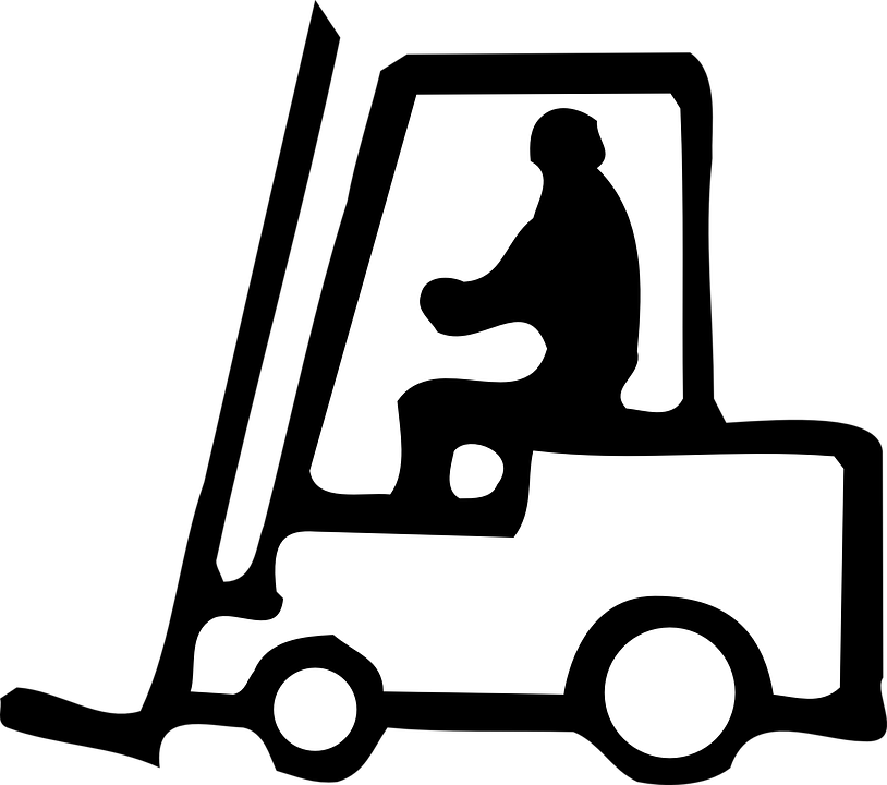 Fork Lift Clip Art (814x720)