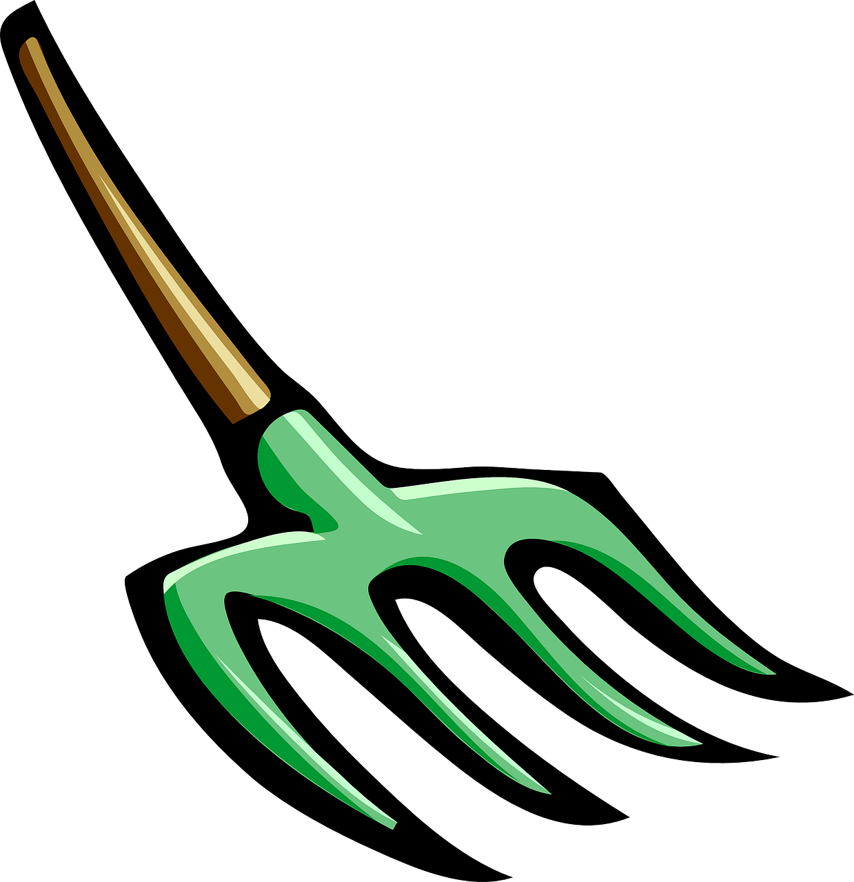 Tool, Garden, Planting, Gardening, Fork - Pitch Fork Clipart (1239x1280)