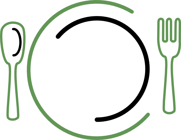 Piring Clipart - Spoon And Fork (600x463)