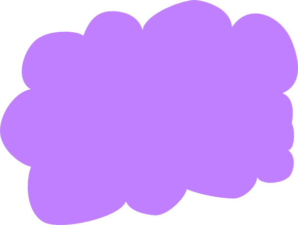 Clouds Clipart Purple - Purple Cloud Clipart (640x480)