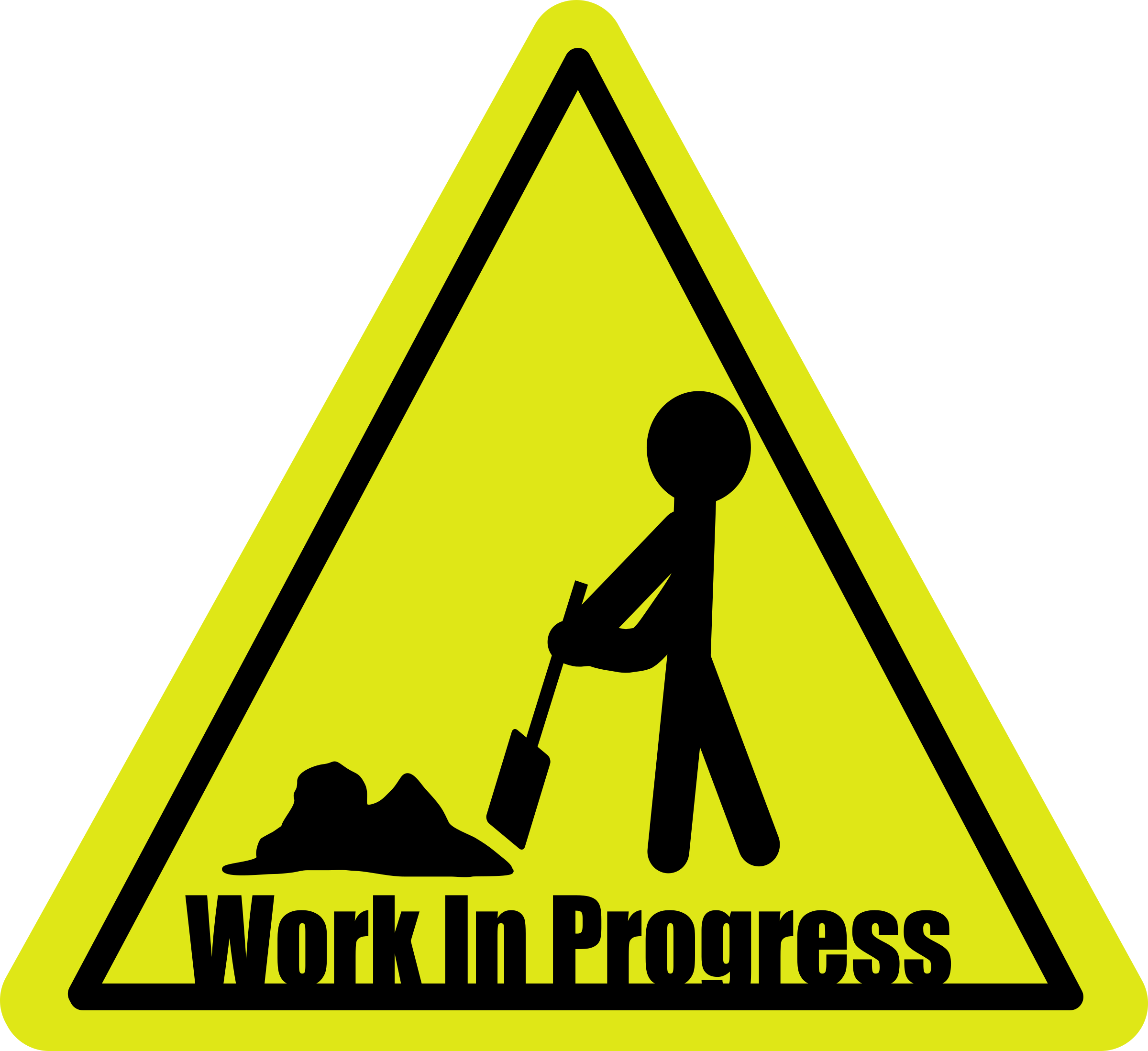 Big Image - Work In Progress Sign (2400x2197)