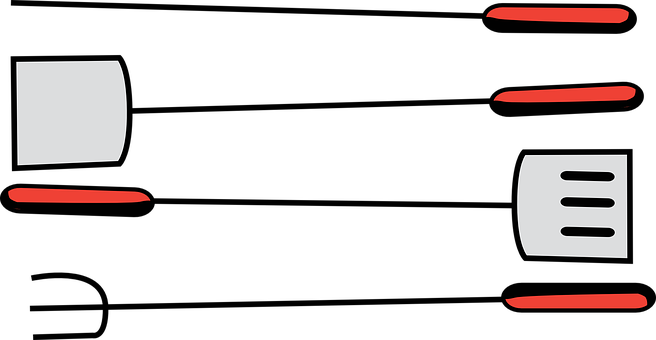 Fork - - Bbq Tools Clip Art (656x340)