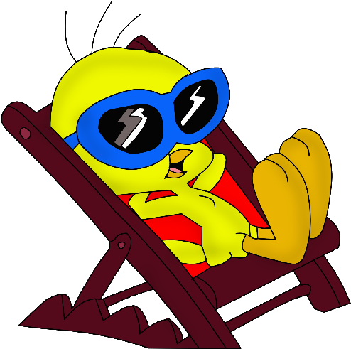 Tweety Bird Clip Art - Tweety Bird With Shades (500x500)