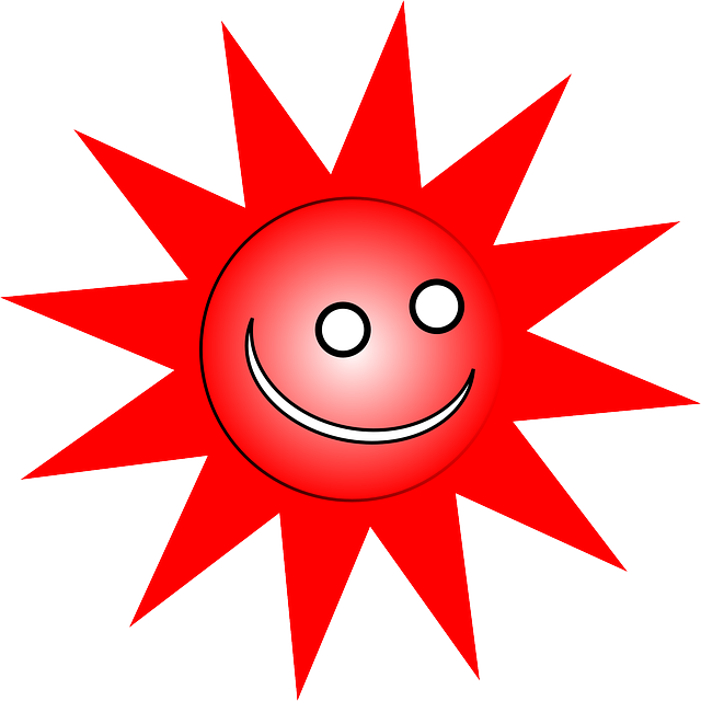 Summer Sun, Happy, Grinning, Heat, Summer - Yeni Gif (640x640)