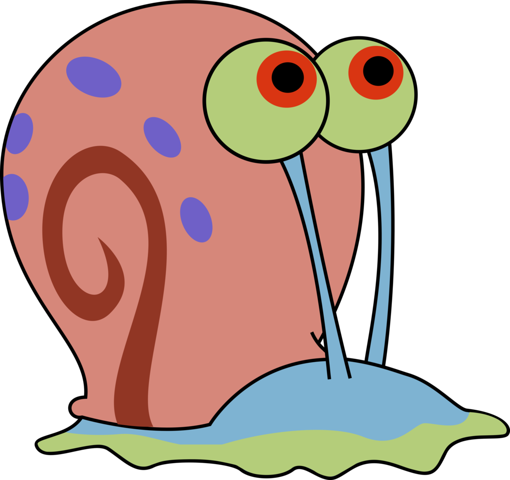 Free Snail Clipart Clip Art Of 7 Clipartwork - Spongebob Characters Gary - ...
