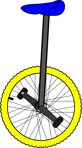 Unicycle - Clipart - Unicycle Clipart (330x593)