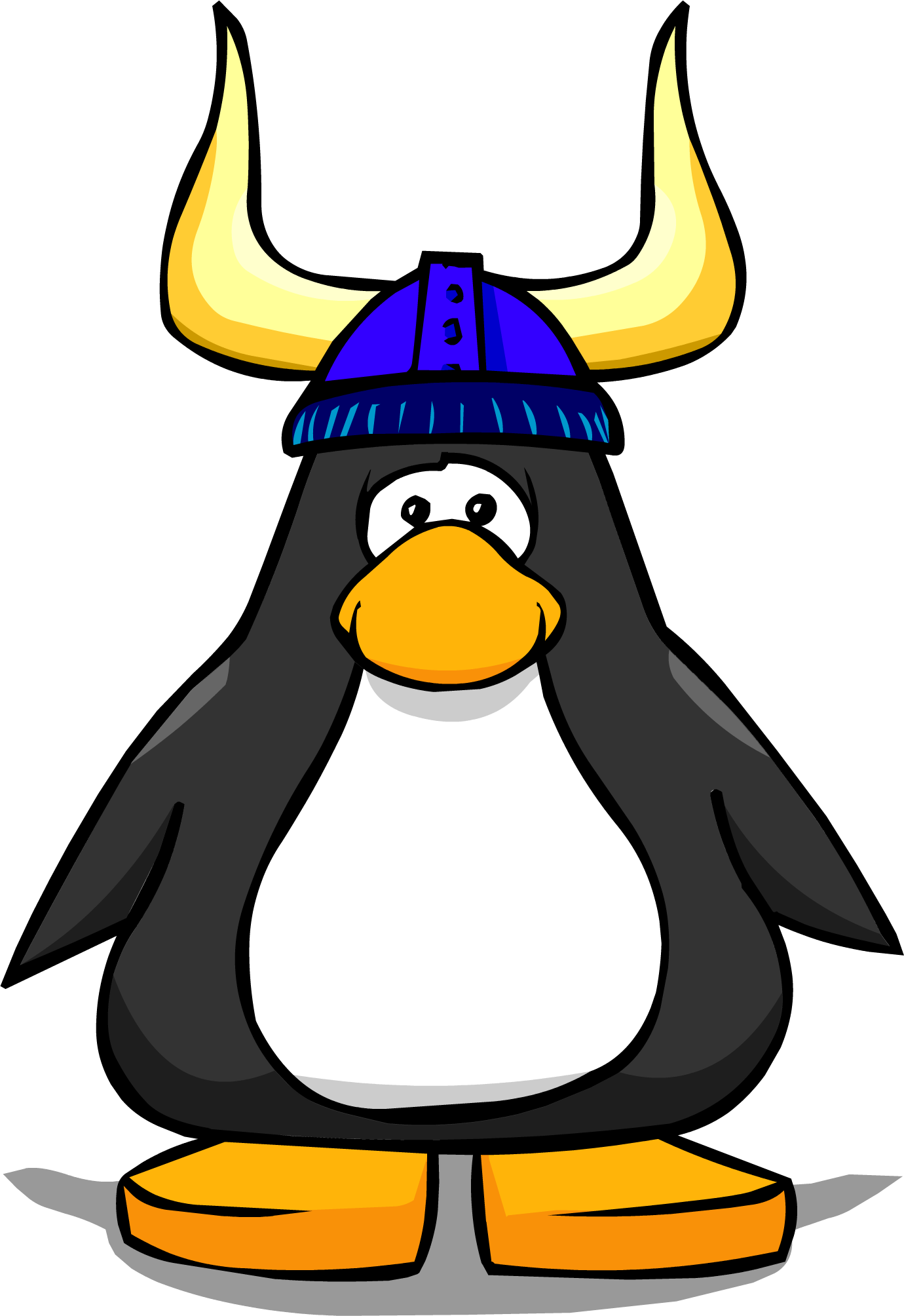 Blue Viking Helmet Player Card - Blue Viking Helmet Club Penguin (1380x2008)