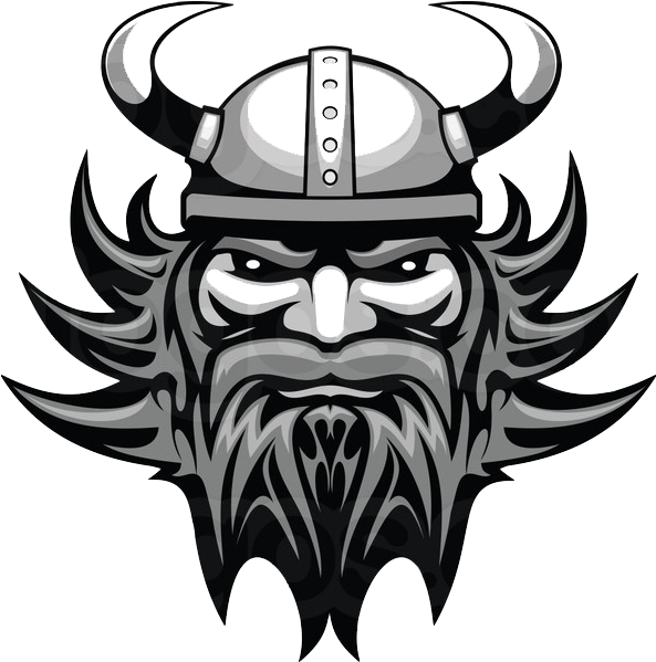 Viking Custom Cases - Viking Head Illustration (600x620)