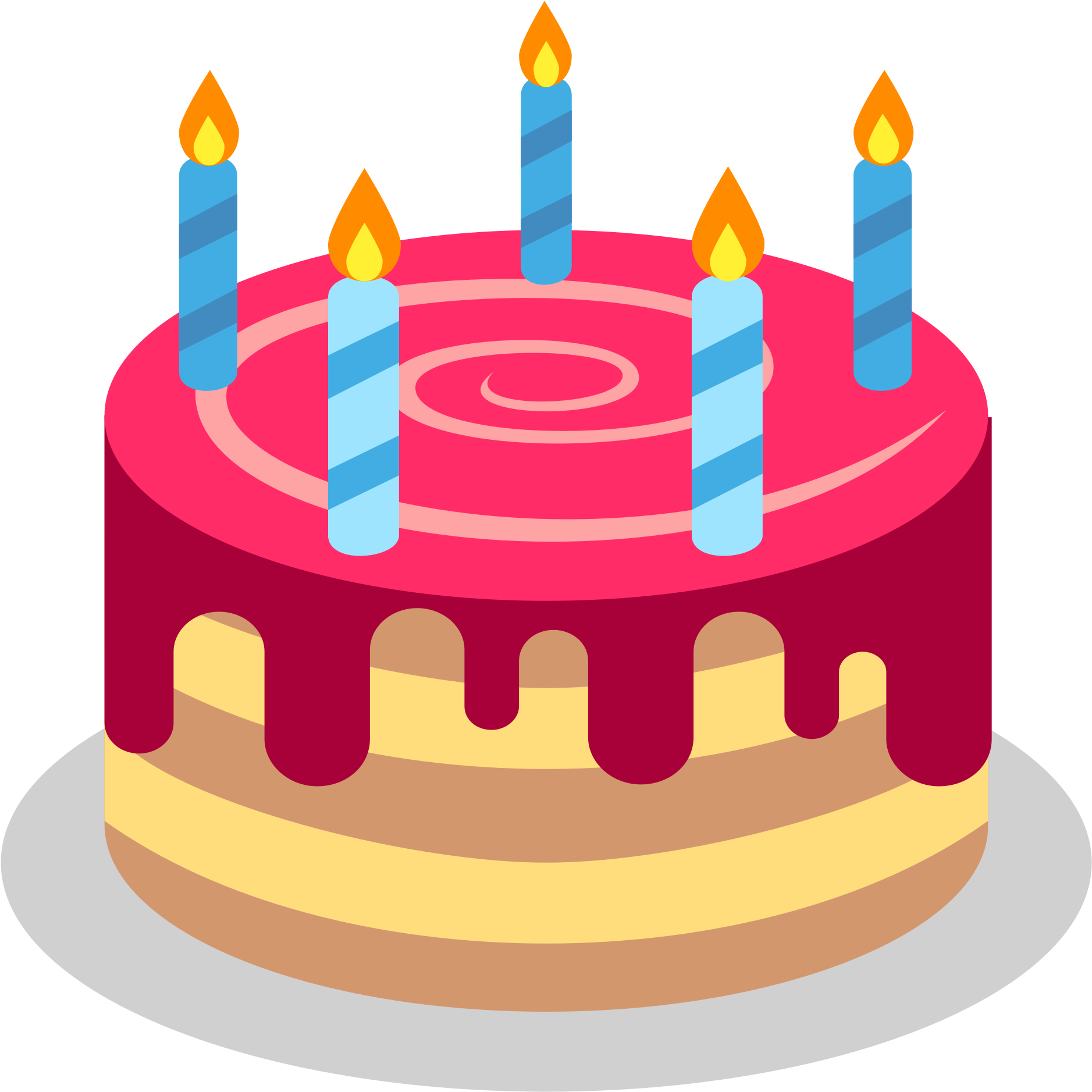 Birthday Cake Emoji Vector Icon Free Download Vector - Happy Birthday 2018 Gif (2000x2000)