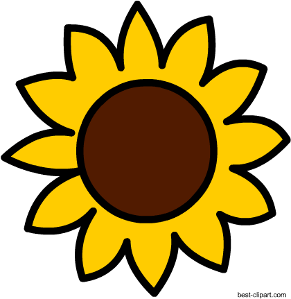 Sun Flower Clip Art - Clip Art (450x450)