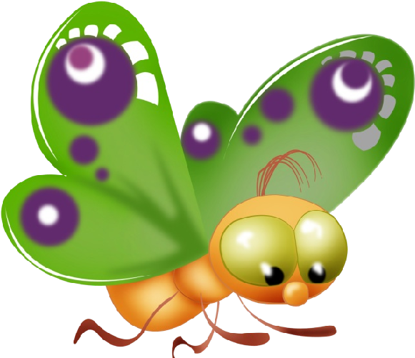 Baby Butterfly Cartoon Clip Art Pictures - Cartoon Butterfly Transparent Background (670x581)