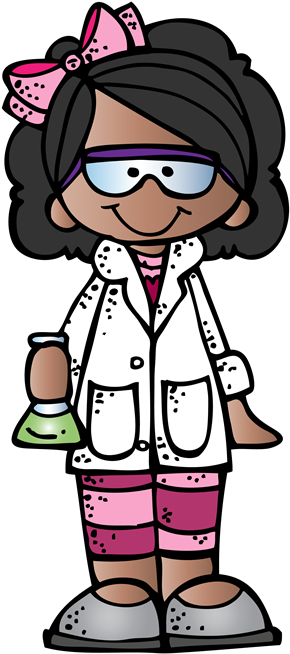 Girl Scientist Technology - Melonheadz Clipart Science (300x658)
