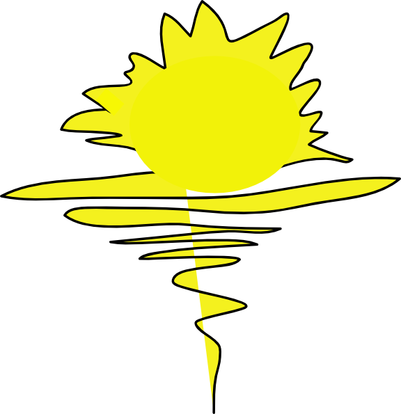 Clipart - Sunrise Clip Art (576x595)