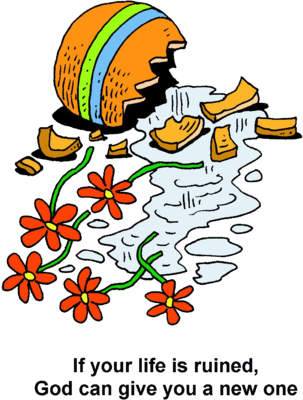 Broken Clip Art Image Broken Flower Vase If Your Life - Broken Vase Clipart (303x400)