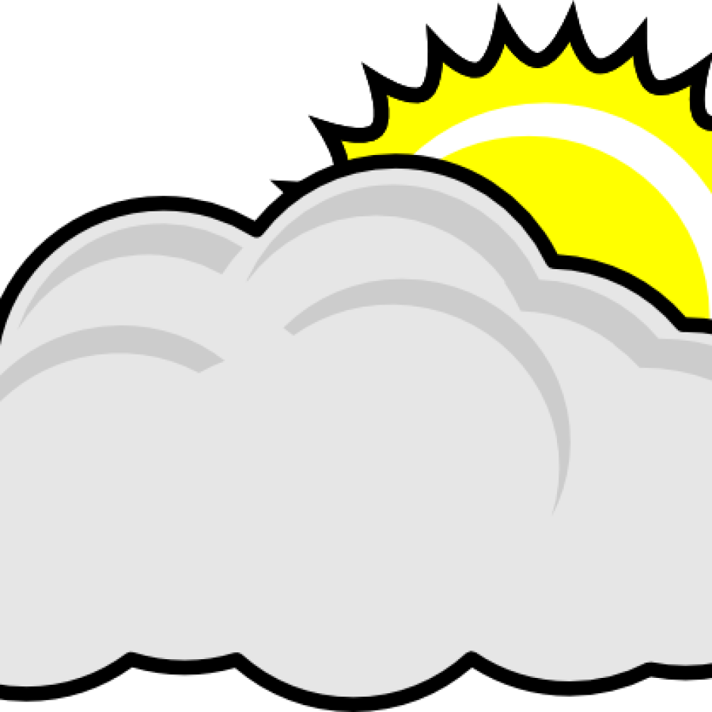 Partly Cloudy Clipart Partly Cloudy With Sun Clip Art - Clip Art (1024x1024)