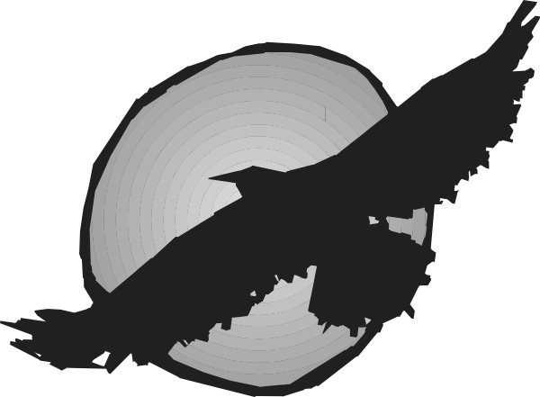 Hawk Silhouette Flying Near Sun Clip Art At Bclipart - A.i. Prince Technical High School (600x441)