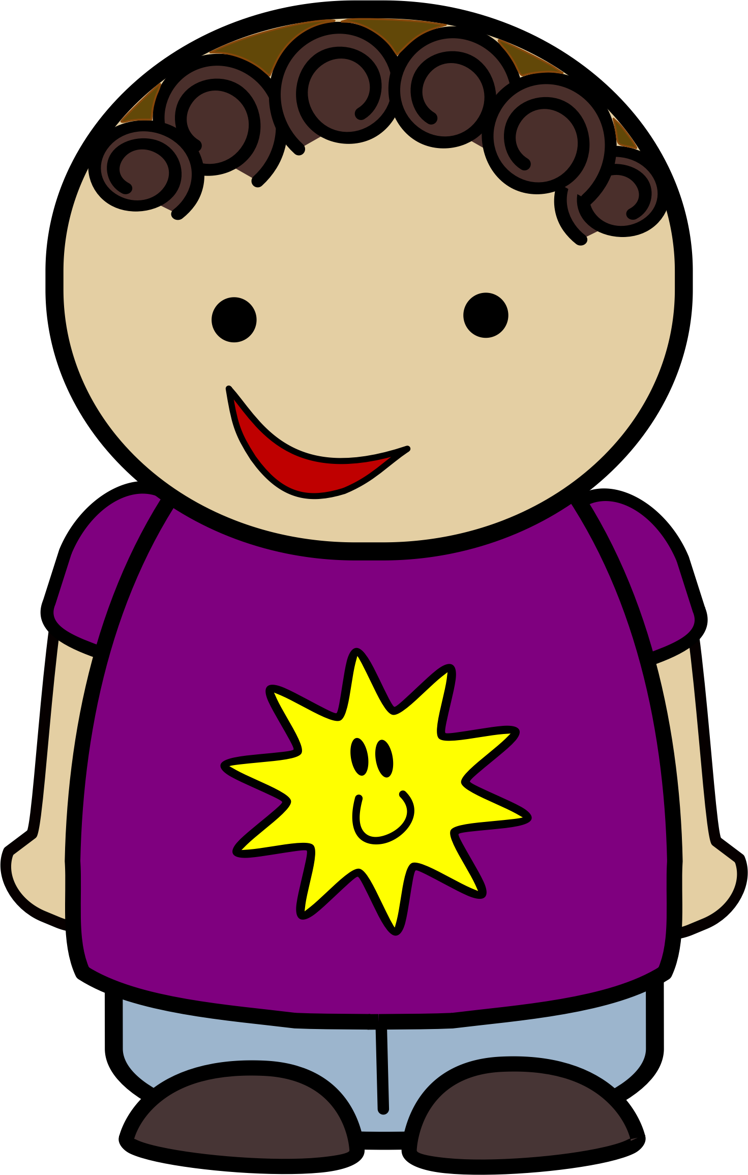 Big Image - Happy Boy Clip Art (1471x2310)