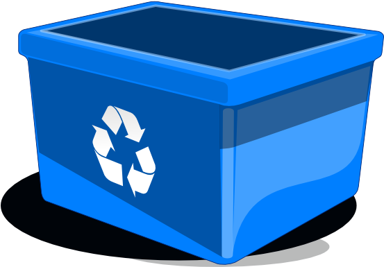 Recycle Bin Png, Svg Clip Art For Web - Blue Recycle Bin Clipart (552x596)