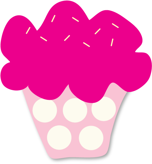 Happy Birthday Cupcake Clipart - Happy Birthday Pink Clipart (600x605)