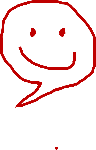 Happy Thought Bubble Clip Art - Clip Art (384x595)