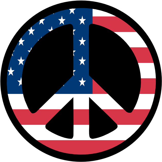 2010 Flagartist - - Peace Sign With American Flag (777x1006)