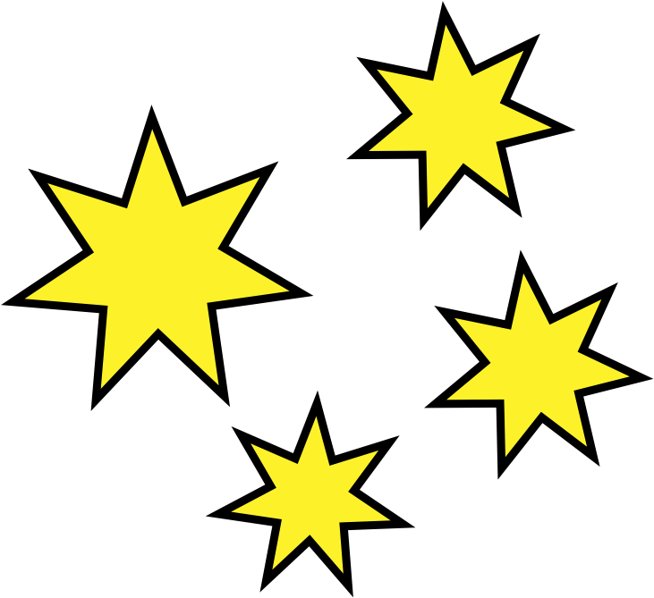Happy Sun Cartoon Character - Printable Stars For Matariki (747x685)