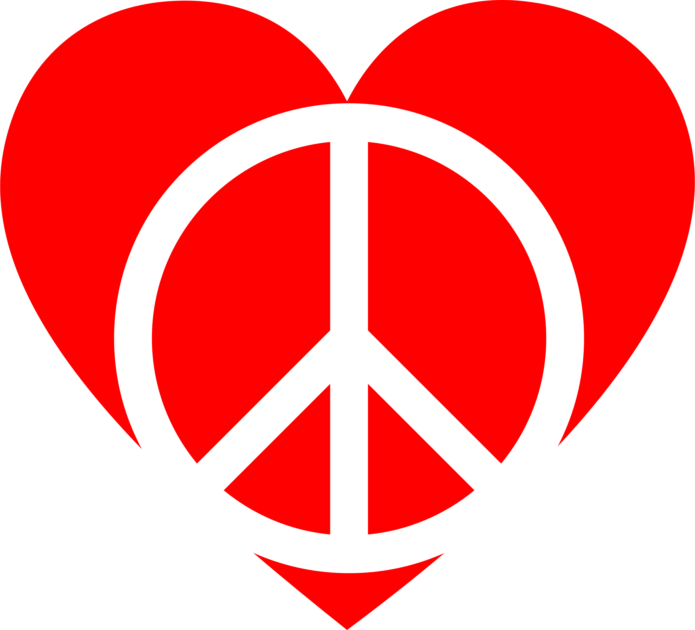 Peace Heart Clipart - Peace Love Weed Png (2378x2156)