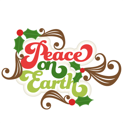 Cute Peace Cliparts - Peace On Earth Christmas Clip Art (432x432)