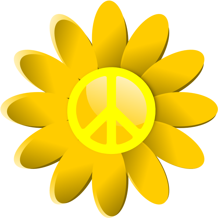 Hippie Sign Peace Symbol On Electrical Symbols Clipart - Clip Art (777x770)