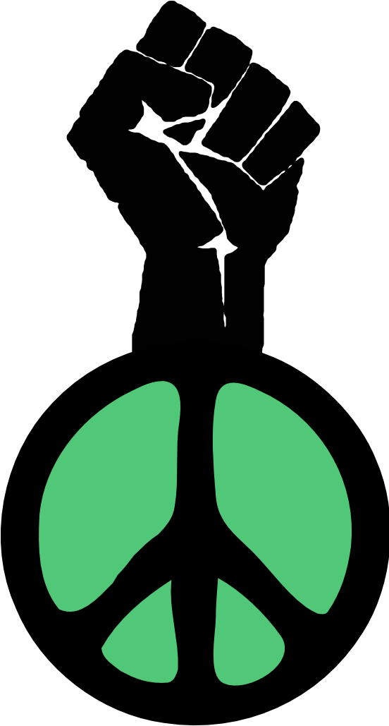Fist Occupy Wall Street Fight The Power Peace Groovy - Symbols For Cesar Chavez (555x1044)