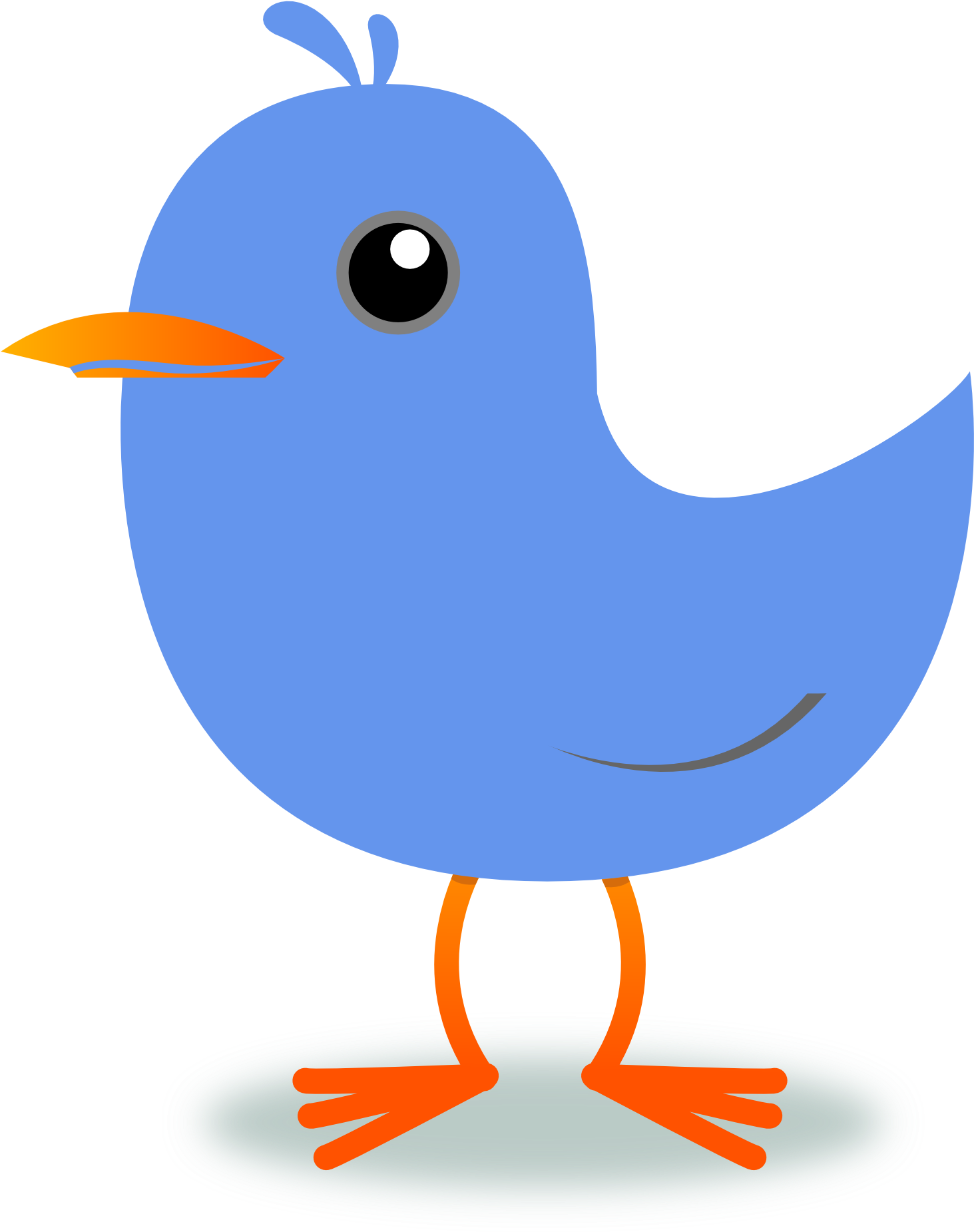 Peace Dove Bird Twitter Colour Color Cornflower Blue - Dicky Bird Clip Art (1979x1962)