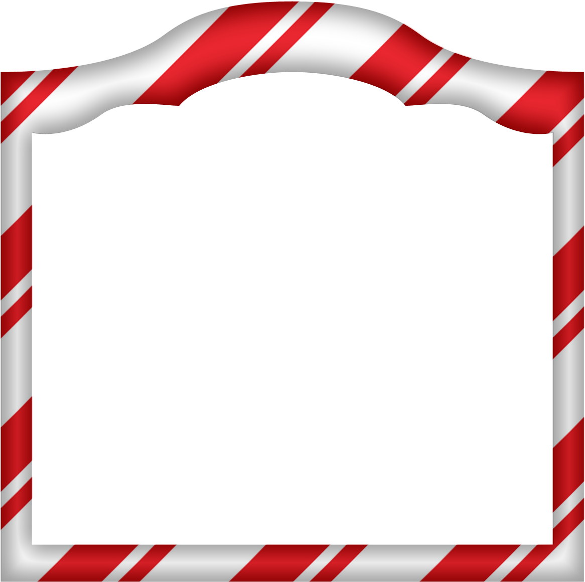 Free Christmas Picture Border Frames - Candy Cane Border Clip Art (1200x1200)